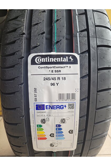 Continental 245/45R18 Sport Contact3 *SSR 96Y Run Flat Set Olarak