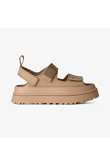UGG Goldenglow Embossed Kadın Kum Beji Sandalet - Fiyatı, Yorumları