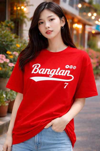 puolikuu Arirang World Tour BTS Baskılı Oversize Tshirt - Fiyatı