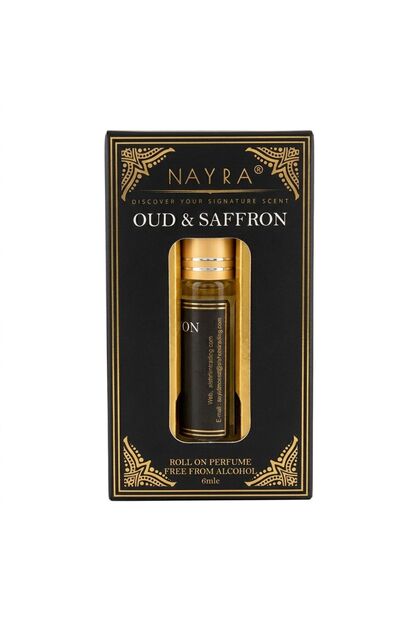 عطر Oud & Saffron رول أون – حجم 6 مل