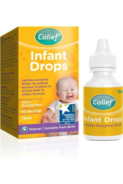 Picături pentru bebeluși, Enzimă lactază, Anti-colici, Picături, 15 ml