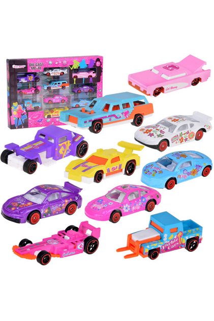 Set de 10 mașini diecast Springs Cars Mașini sport ZA5320