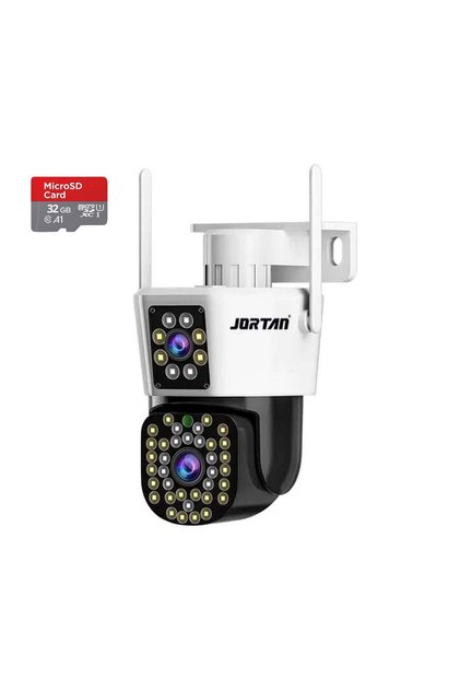 Camera de Supraveghere, JT-8293, WiFi, Dual,PTZ 355°,2 Lentile, IP66,Audio Bidierctional + Card 32GB