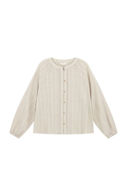 Women's Loose Fit Linen Cotton Dobby Shirt