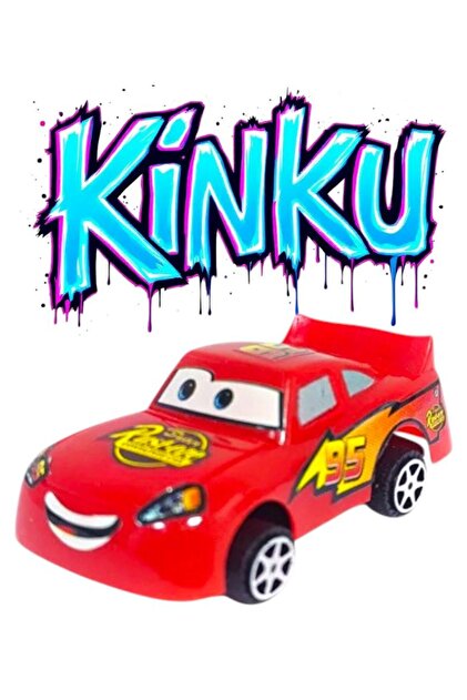KİNKU Cars Şimşek Mcqueen 6'lı Sürtmeli Araba Seti Mater Sally