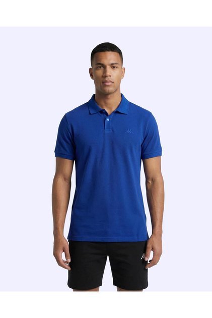 Fausto Men's Blue Regular Polo Collar T-Shirt