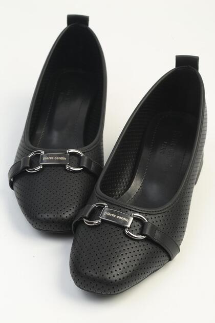 Black Women's Heeled Shoes Pc-55643