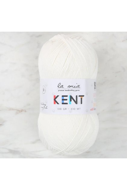 La Mia Kent Off-White Hand Knitting Lanyard - L155