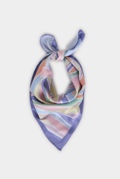 C2598Axpr46 Purple Women's Patterned Scarf