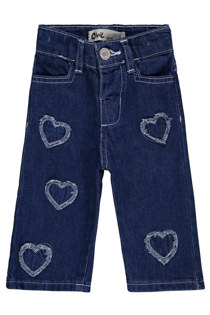 Baby Girl Heart Pachli 6-18 Months Pants - Blue