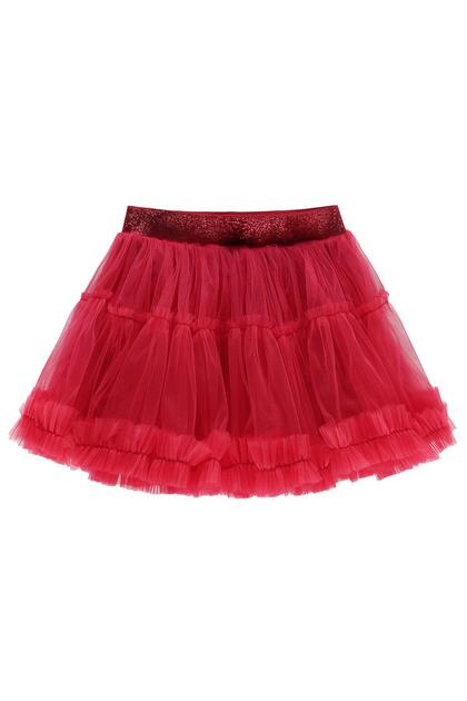 Ruffled Skirt for 4-9 Years Old - Red