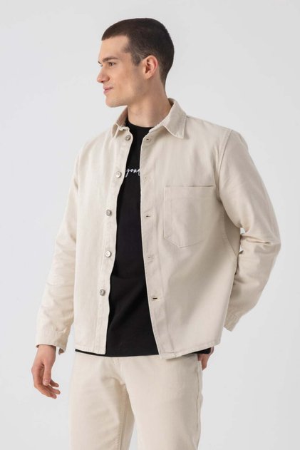 Single Pocket Denim Outer Shirt