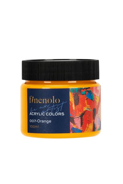 Vopsea acrilică 100 ml Finenolo - portocaliu