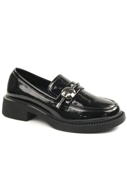 Pantofi dama D106 F10728B T 4623-negru lac-37