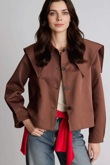 Relax Fit Gabardine Trench Coat H2393Ax26Sp