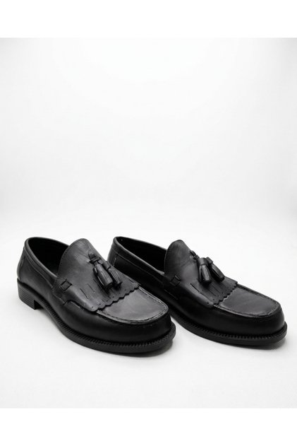 Genuine Leather Tasseled Men's Casual Classic Corcik Loafer Shoes