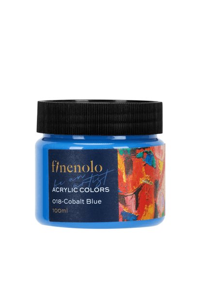 Vopsea acrilică 100 ml Finenolo - albastru cobalt