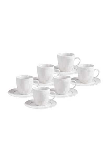 Cup & Saucer Set, 12 pcs, 260 ml, Assorted Design