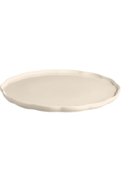 Madeleine Round Serving Plate 31 cm Ecru / Clay