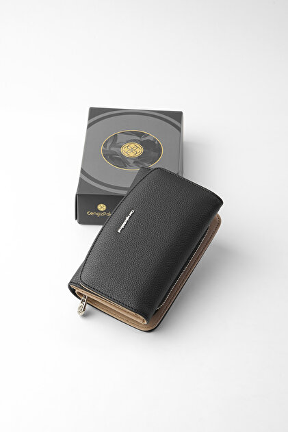 Cengiz Pakel Women's Wallet Medium Size Magnetic Cover Technological Leather - 65302t
