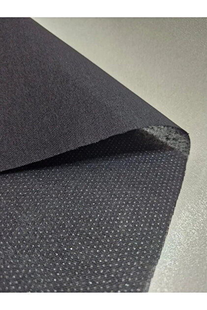 DOK TELA SİYAH TEK TARAF YAPIŞKANLI ÇANTA TELASI (YAKA TELA) ÜTÜ İLE YAPIŞAN DOK TELA EN:90CM