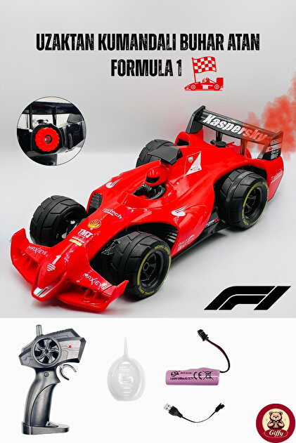 ホビーラジコン F1 rc car engine giffy Uzaktan Kumandalı Formula 1 Buhar Atan Şarjlı Full Fonksiyon