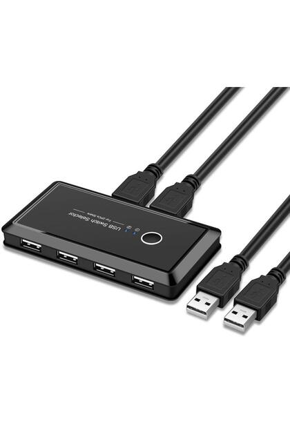 4685 موزع USB بأربعة منافذ، 2 وحدة تحكم KVM للكمبيوتر الشخصي، جهاز تقسيم ومزدوج