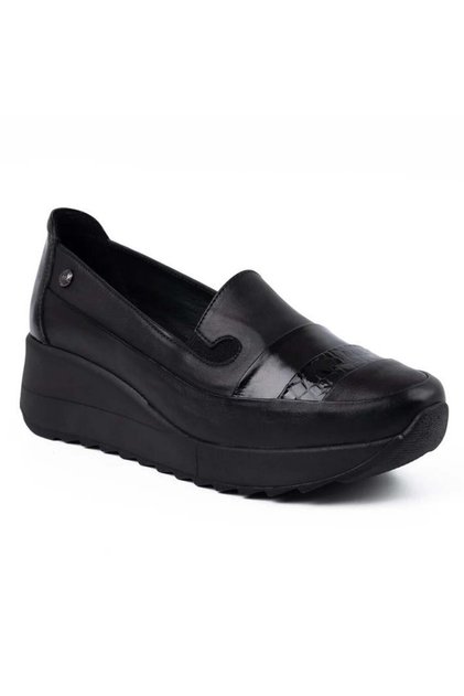 3495 Genuine Leather Casual Women's Shoes-Black