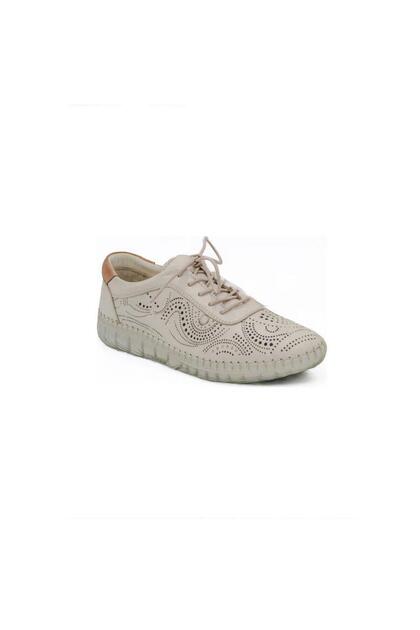 26370011Y Women's Genuine Leather Rubber Tie Printed Gel Sole Casual Shoes