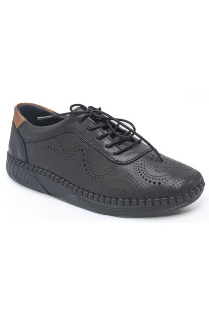 26370011Y Women's Genuine Leather Rubber Tie Printed Gel Sole Casual Shoes