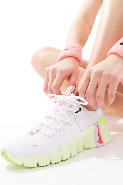 Free Metcon 5 Training Shoes Kadın Yürüyüş Antrenman Ayakkabısı Beyaz-Yeşil