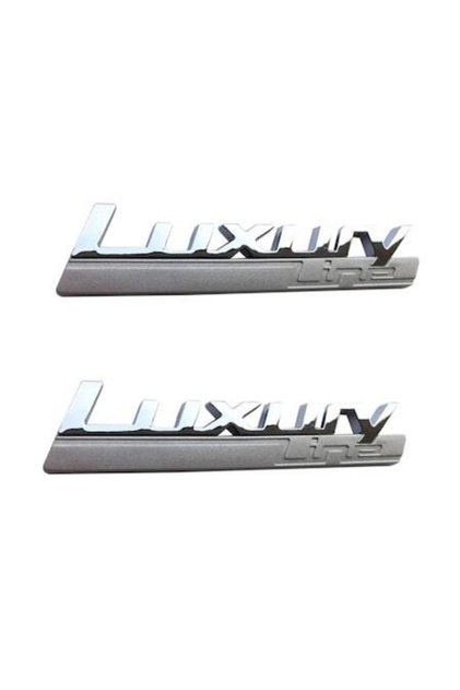 Set 2 Embleme Aripi Inscriptie Luxury Line compatibil BMW F20 F22 F23 F30 F31 F32 F33 F34 F35 F36