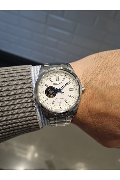 Seiko OTOMATİK OPEN HEART Kadran Çelik Bilezik 10 ATM Su Geçirmez