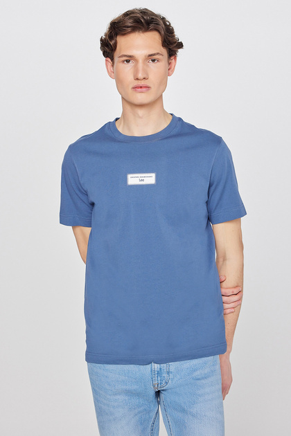 Lee %100 Pamuk Nefes Alan Regular Fit Normal Kesim Logo Detaylı