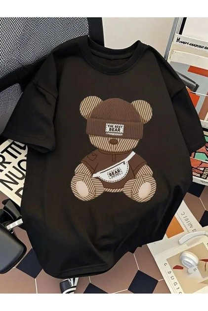 Tricou cu imprimeu . Bluză casual cu mânecă scurtă, vară și primăvară, îmbrăcăminte pentru femei.