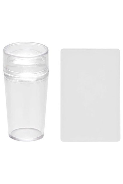 Stampila unghii pentru nail art cu raclete, Transparent