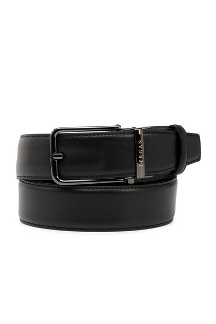 Black Genuine Leather Men's Belt - S1Ek00000378-D62