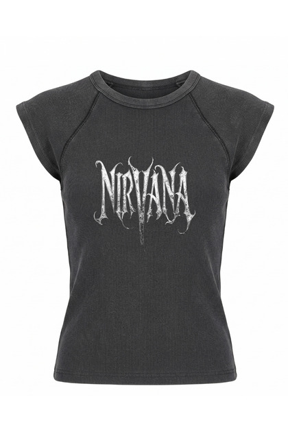 Vintage Rock Metal Music Raglan Sleeve Basic Washed T-Shirt