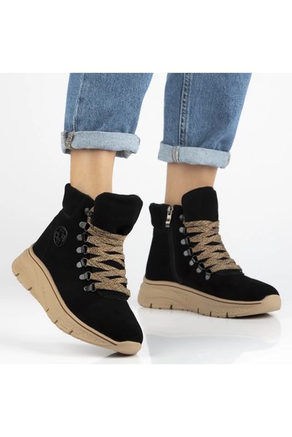 cizme de piele 7290 negre