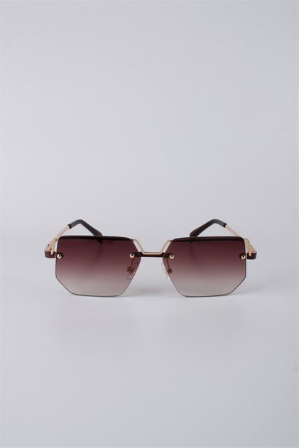 Women's Geometric Frameless Metal Sunglasses Gg25Mp2930R06