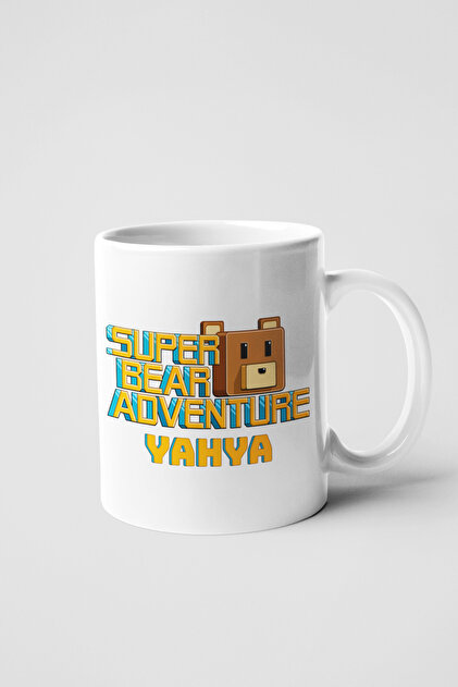 İsme Özel Super Bear Adventure Baskılı Kupa Bardak KP-02