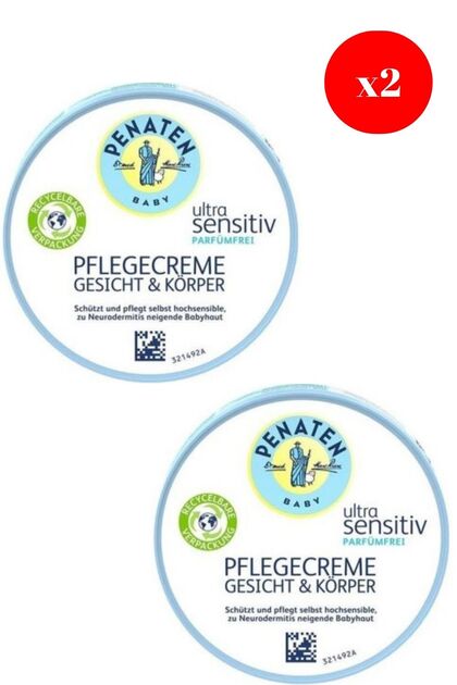 Baby Ultra Sensitive Skin & Body Care Cream 100ml X2 Pcs