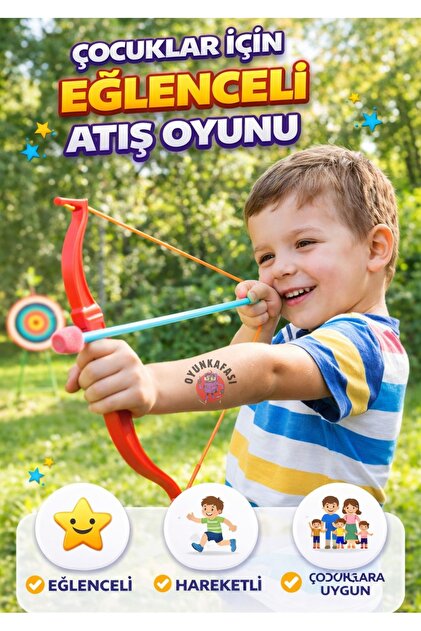 OYUNKAFASI Ok Fırlatma Oyuncak Seti | 1 Adet Yumuşak Uçlu Pipet Ok
