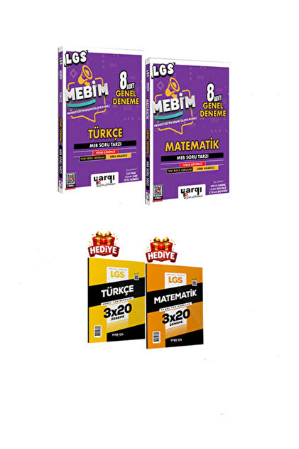 Yargı Yayınları Ders Arkadaşım 8.Sınıf LGS MEBİM Türkçe Matematik