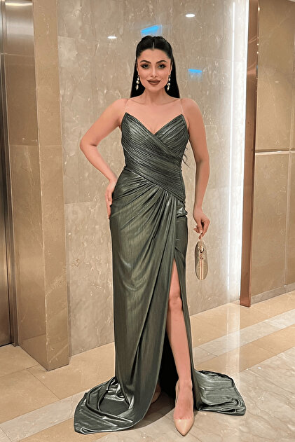 green emerald velvet dress Jennifer Lame Green Strapless 2024 Oscars After Party Dress main image 0
