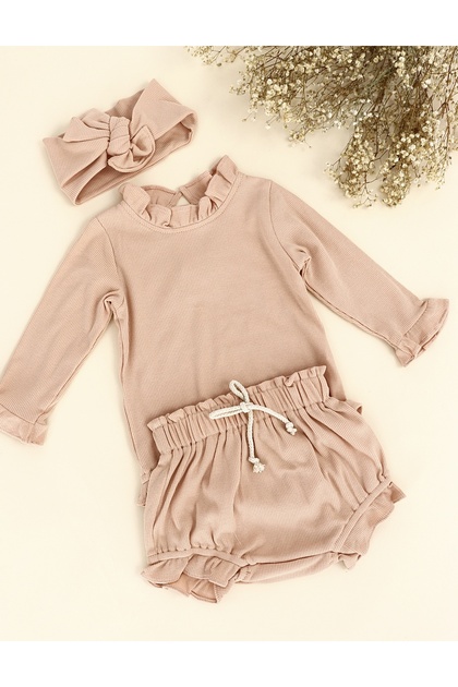 Set 3 piese Lena bej