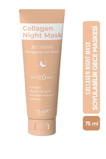 Collagen Night Soyulabilen Kolajen Gece Maskesi, Soyulabilir Kolajen Yüz Maskesi 75 ml