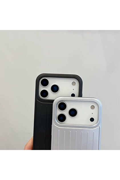 Noppax İphone 17 Pro Max Uyumlu Rimowa Çizgili Premium Kılıf Arka