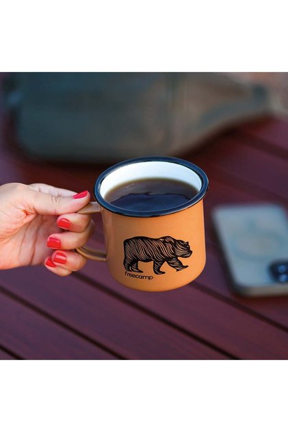 Campers Emaye Mug 350ml-BEJ