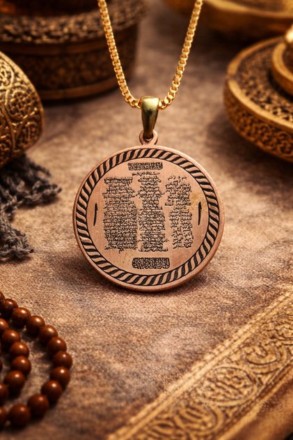 Time of Prayer Necklace - Men's and Women's 100% Pure Copper Necklace